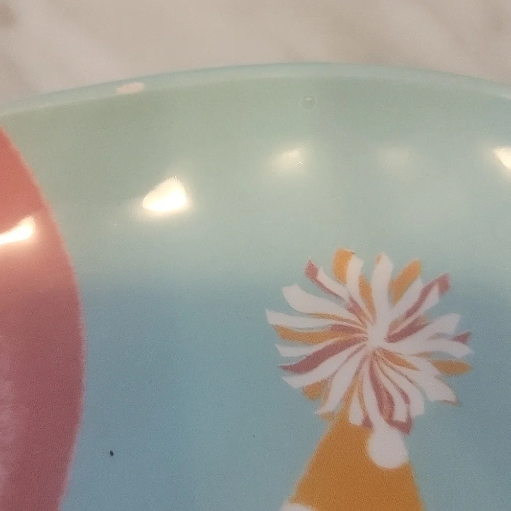 Pier 1 Set Of 3 Ironstone Party Cat Salad Plates